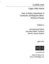 Copper Valley Intertie Feasibility Study Volume 2 April 1994